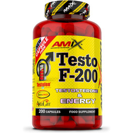 Amix Pro Testo F-200 200 caps Aminoácidos Energético Massa Muscular