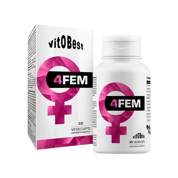 Vitobest 4fem - 30 Vegecaps / Formula naturale - Aumento del desiderio e salute sessuale femminile