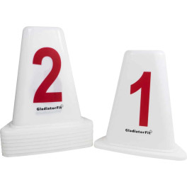 Gladiatorfit Bloques De Salida Numerados Del 1 Al 8 Para Pistas (juego De 8)