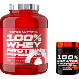 Pack Ahorro Scitec Nutrition 100% Whey Protein Professional 2.35 Kg + Creatina Monohidrato 300 gr