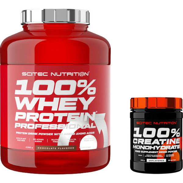 Scitec Nutrition 100% Whey Protein Professional 2.35 Kg - Fórmula Mejorada Sin Gluten Ni Azúcares