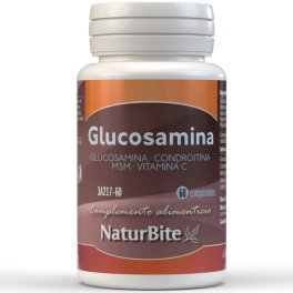 Naturbite Glucosamina. Condroitina. Msm. Vitamina C 60 Comp