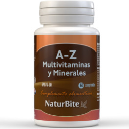 Naturbite A-z Multivitamines Et Minéraux 60 Tabs