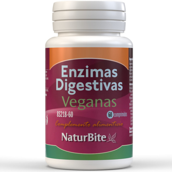 Naturbite Vegan Digestive Enzymes 60 Comp