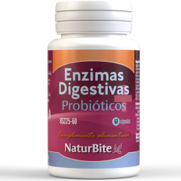 Naturbite Enzimas Digestivas Y Probióticos 60 Cápsulas