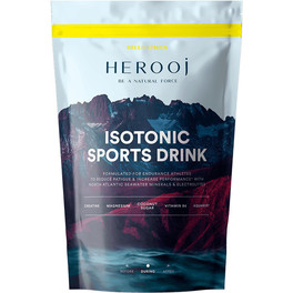 HEROOJ Isotonic Sports Drink 1kg Limon - Bebida Isotónica en Polvo para Deportistas - Hidratante y Energizante - 23g de Ch. Creatina Monohidrato