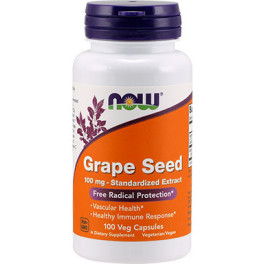 Now Grape Seed 100 Mg Extrato Padronizado 100 Vcaps