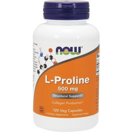 Now L-proline 500 Mg 120 Caps