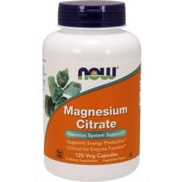 Now Magnesium Citrate 120 Vcaps