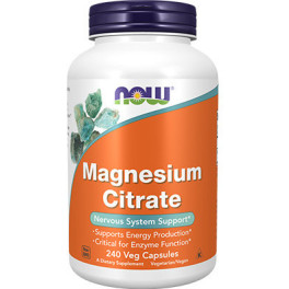 Now Magnesium Citrate 240 Vcaps