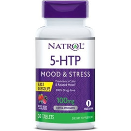 Natrol 5-htp 100 mg de dissolução rápida 30 comprimidos