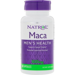 Natrol Maca Extract 500 mg 60 cápsulas