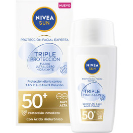 Nivea Sun Triple Protection Fluido Facial Ultraleve Spf50 40 ml Unissex