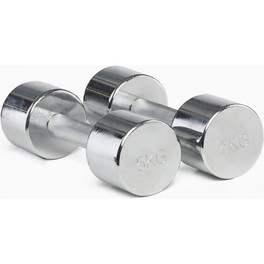 Ruster Mancuernas Cromadas 2 Kg Pesas Cross Training Musculación Fitness Pilates (par)