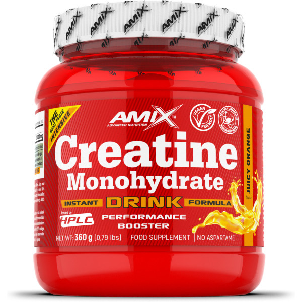 Amix Creatina Monohidrato Powder Drink 360 gr / Mejora el Rendimiento Deportivo - Aumenta la Masa Muscular / Perfecta para Deportistas