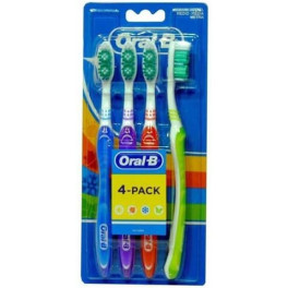 Oral-b Shiny Clean Cepillo Dental Medio 4 U Unisex