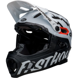 Bell Super DH M/G Black White Fasthouse S - Casco Ciclismo
