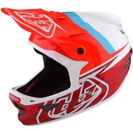 Troy Lee Designs D3 Fiberlite Helmet Slant Red Xl - Casco Ciclismo