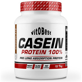 Vitobest Casein Protein 100% 1 Kg / Caseína Micelar de Digestión Lenta / Ideal para Antes de Dormir