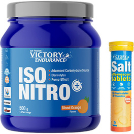 Confezione REGALO Victory Endurance Iso Nitro Energy Drink 500g + Carbo Boost Gel 1 Gel X 76 Gr