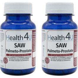 Health4u H4u Saw Palmeto-prostate 60 Comprimidos De 600 Mg Pack 2