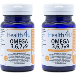 Health4u H4u Omega 3.6.9 60 Cápsulas Blandas De 716 Mg Pack 2