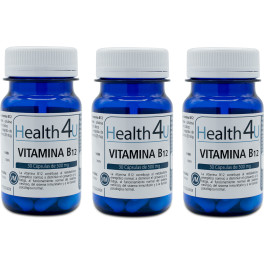 Health4u H4u Vitamina B12 30 Cápsulas De 500 Mg Pack 3