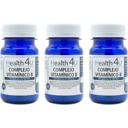 Health4u H4u Complejo Vitamínico B 30 Cápsulas De 400 Mg Pack 3