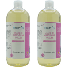 Health4u H4u Aceite De Almendras Dulces 1000 Ml Pack 2