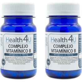 Health4u H4u Complejo Vitamínico B 30 Cápsulas De 400 Mg Pack 2