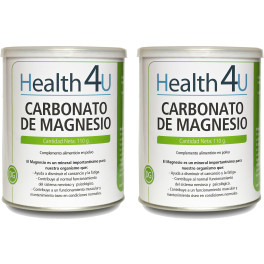Health4u H4u Carbonato De Magnesio 110 G En Polvo Pack 2