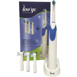 Escova de dentes elétrica recarregável Lovyc + 3 cabeças