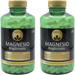 Phytofarma Magnesio Bisglicinato 300 Cápsulas Pack 2