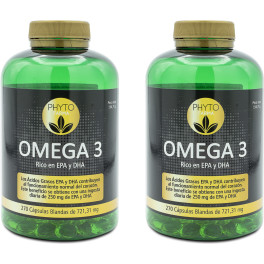 Phytofarma Omega 3 270 Cápsulas Blandas De 721.31mg Pack 2