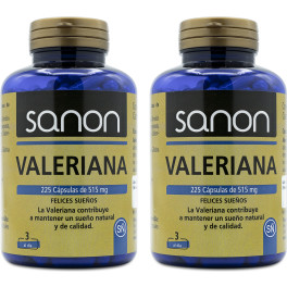 Sanon Valeriana 225 Cápsulas De 515 Mg Pack 2