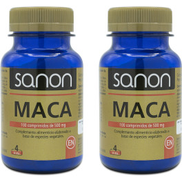 Sanon Maca 100 Comprimidos 500 Mg Pack 2