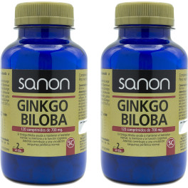 Sanon Ginkgo Biloba 120 Comprimidos De 700 Mg Pack 2