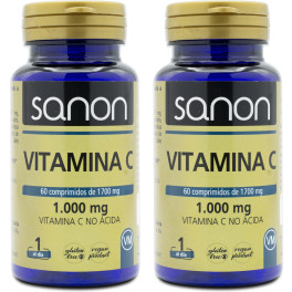 Sanon Vitamina C 60 Comprimidos De 1700 Mg Pack 2