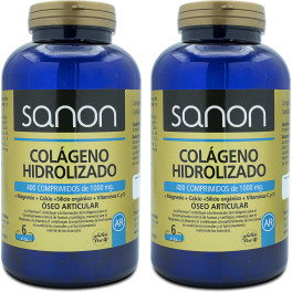 Sanon Colágeno Hidrolizado 400 Comprimidos De 1000 Mg Pack 2