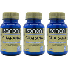 Sanon Guaraná 120 Comprimidos De 600 Mg Pack 3