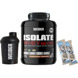 Pacote PRESENTE Weider Isolate Whey 100 CFM 2 Kg + Whey Protein Creme Salgado Caramelo 250 Gr