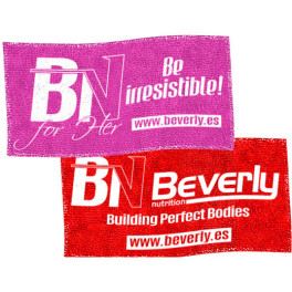 Asciugamano da allenamento Beverly Nutrition 100 x 50 cm nero