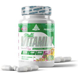 AS American Suplement - Multivitamínico Combo con Probióticos - 60 Cápsulas - Contiene LactoSpore - Favorece la Microbiota Intestinal y el Bienestar General