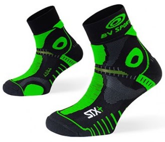 BV Sport Calcetin Trail STX+ Evo Negro-Verde BV Sport Calcetin Trail STX+ Evo Negro-Verde