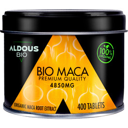 Aldous Labs Extracto de Pura Maca Andina Ecológica Bio 400 Comprimidos