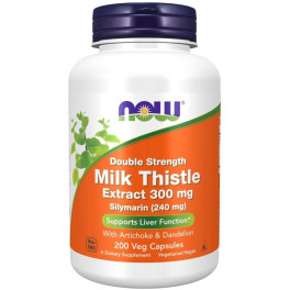 Now Milk Thistle Extract With Alcachofra & Dandelion 300mg 200 Vcaps