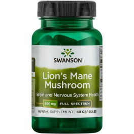Swanson Full Spectrum Lion's Mane Champignon 500mg 60 Caps