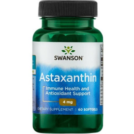 Swanson Astaxanthine 4mg 60 Gélules