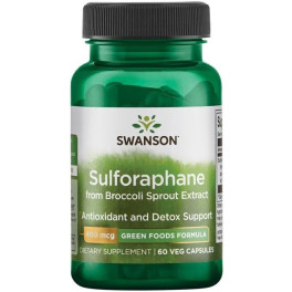 Swanson Sulforaphane à partir d'extrait de germes de brocoli 400mcg 60 Vcaps
