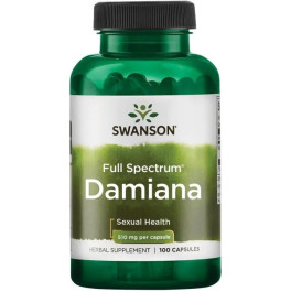 Swanson Damiana 510 mg 100 cápsulas
